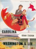 1953 10 03 Washington & Lee Game Program